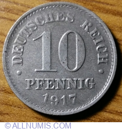 Image #1 of 10 Pfennig 1917 G