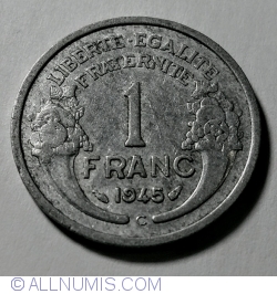 Image #1 of 1 Franc 1945 C