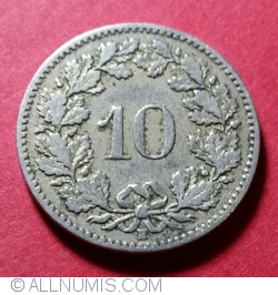 10 Rappen 1907 B