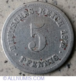 Image #1 of 5 Pfennig 1874 B