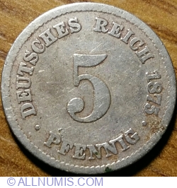 Image #1 of 5 Pfennig 1875 H