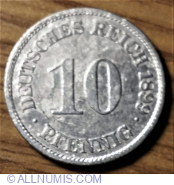 Image #1 of 10 Pfennig 1899 J