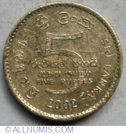 5 Rupees 2002