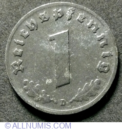 1 Reichspfennig 1944 D