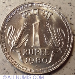 Image #1 of 1 Rupee 1980 (B)