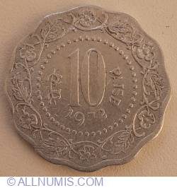 Image #1 of 10 Paise 1972 (C)