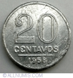 Image #1 of 20 Centavos 1958