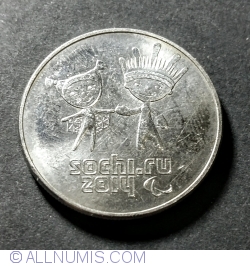 25 Ruble 2014 - Sochi Paralympic winter Games 2014