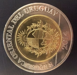 10 Pesos Uruguayos 2014