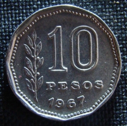 Image #1 of 10 Pesos 1967