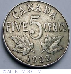 Image #1 of 5 Cents 1922