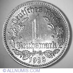 Image #1 of 1 Reichsmark 1938 G