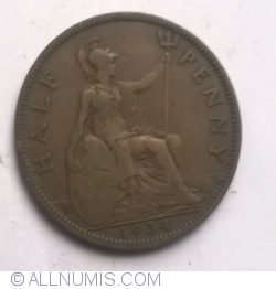 Image #1 of Half penny 1934