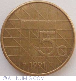 Image #1 of 5 Gulden 1991