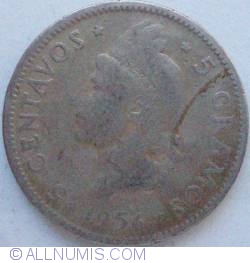 Image #1 of 5 Centavos 1956