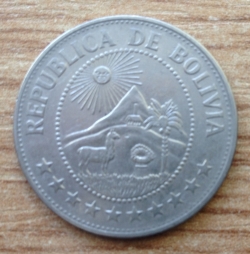 Image #2 of 1 Peso Boliviano 1974