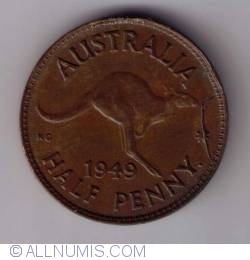Image #1 of [EROARE] Half Penny 1949 - Matrita crapata