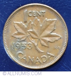 1 Cent 1953 (shoulder strap)