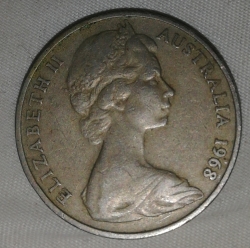 Image #2 of 20 Cents 1968