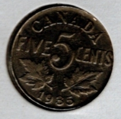 Image #2 of 5 Cents 1935