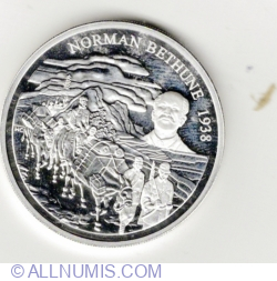 Image #2 of 5 Dollars 1998 - The 60th anniversary of the arrival of Dr Norman Bethune in China