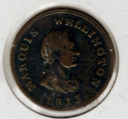 Image #1 of 1/2 Penny 1813 - Wellington Commerce token