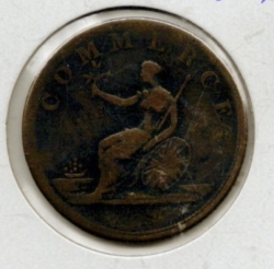 Image #2 of 1/2 Penny 1813 - Wellington Commerce token