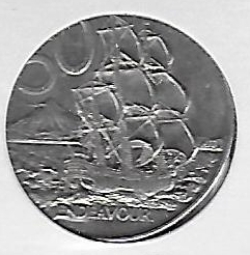 50 cents 1988 -  HMS Endeavour