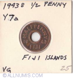 Image #2 of 1/2 Penny (Half Penny) 1943