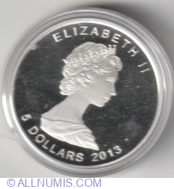Image #1 of 5 Dollars 2013 - Celebrating 25 years of the Canadian Mint's Silver Maple Leaf