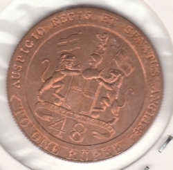 Image #2 of 1/48 Rupee 1794