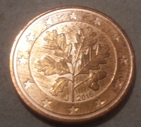 Image #2 of 5 Euro Cent 2016 J