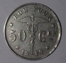 Image #2 of 50 Centimes 1930 (BELGIQUE)