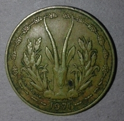 Image #2 of 5 Francs 1971
