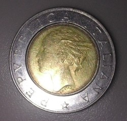 Image #1 of 500 Lire 1991 (legends away from rim)
