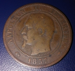 10 Centimes 1857 A