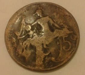 Image #2 of 5 Centimes 1899