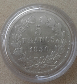 Image #2 of 5 Francs 1836 W