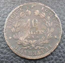 Image #2 of 10 Centimes  1870 A