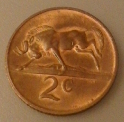 Image #2 of 2 Cents 1969 - Suid Afrika