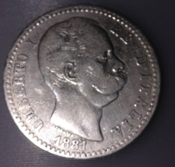 Image #1 of 2 Lire 1881 R