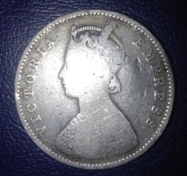 Image #1 of 1/2 Rupee 1897 (B)