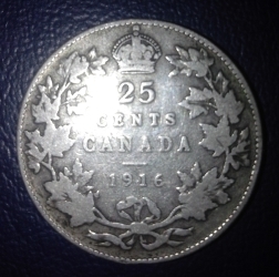 Image #2 of 25 Cents 1916