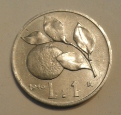 Image #2 of 1 Lira 1946 R