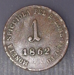 1 Soldo 1862 B