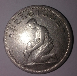 Image #2 of 1 Franc 1929 (Belgique)