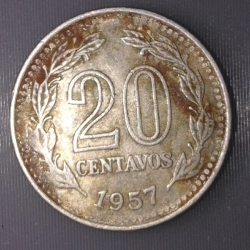 Image #1 of 20 Centavos 1957