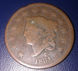 Image #1 of Coronet Head Cent 1831