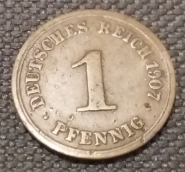 1 Pfennig 1907 F