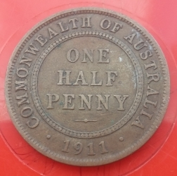 Image #2 of 1/2 Penny 1911
